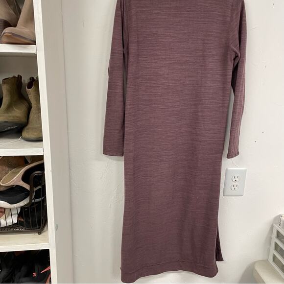 Free People Beach Dusty Mauve Long Line Cardigan Sweater Duster XS Oversized - Picture 8 of 11